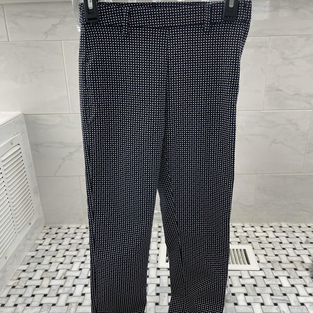 H&M Skinny-legged Black Printed Pants